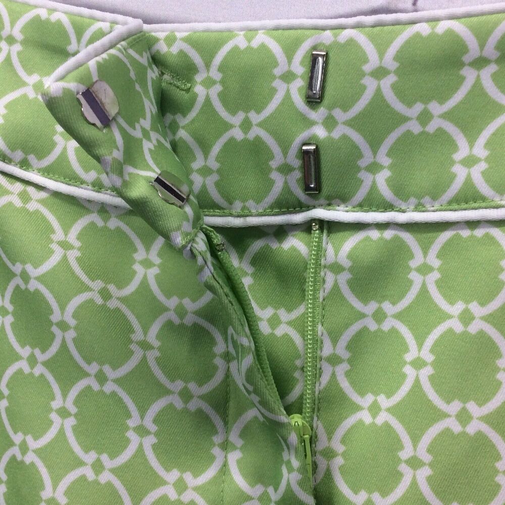Tail White Label Golf Skort Women's Size 12 Green/White Lattice Print Athleisure - Picture 5 of 10
